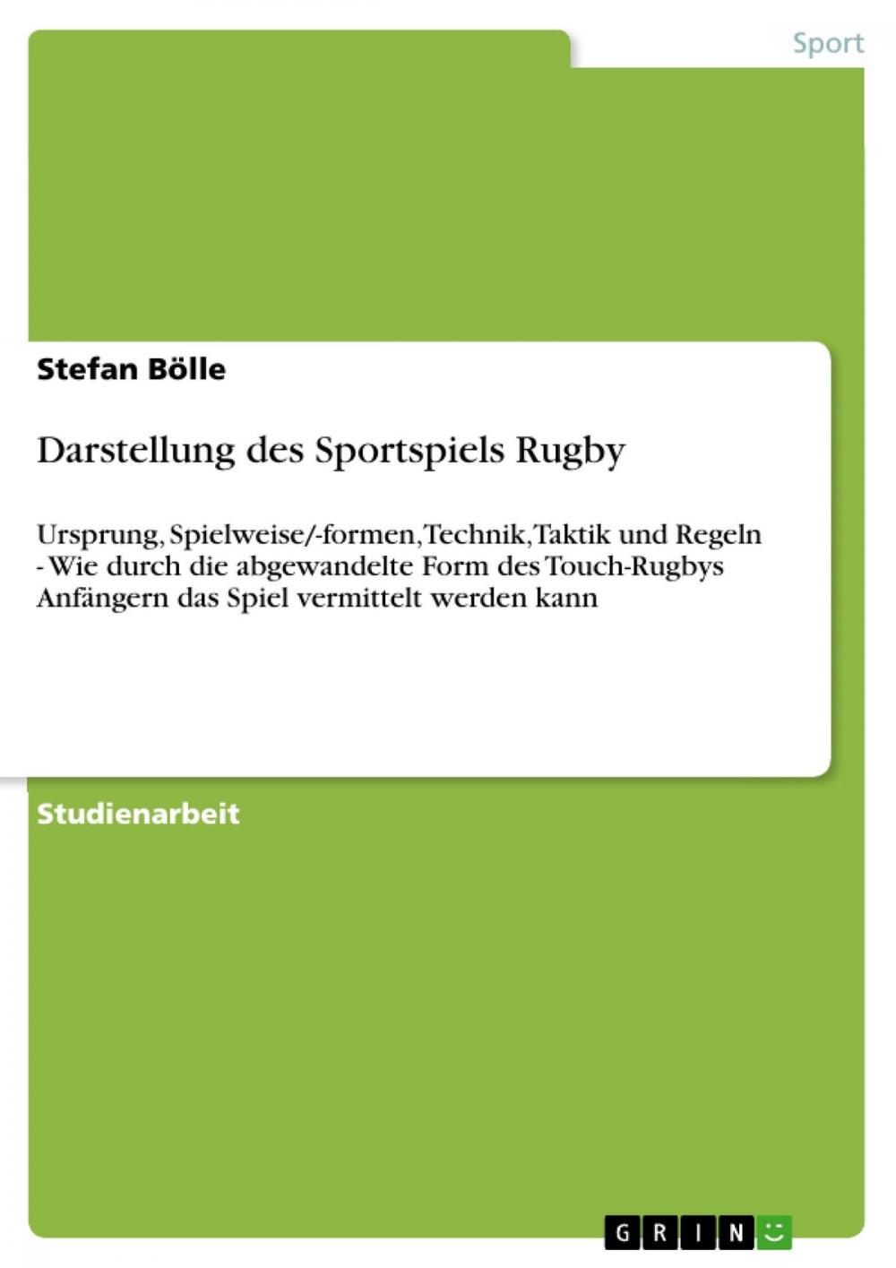 Big bigCover of Darstellung des Sportspiels Rugby