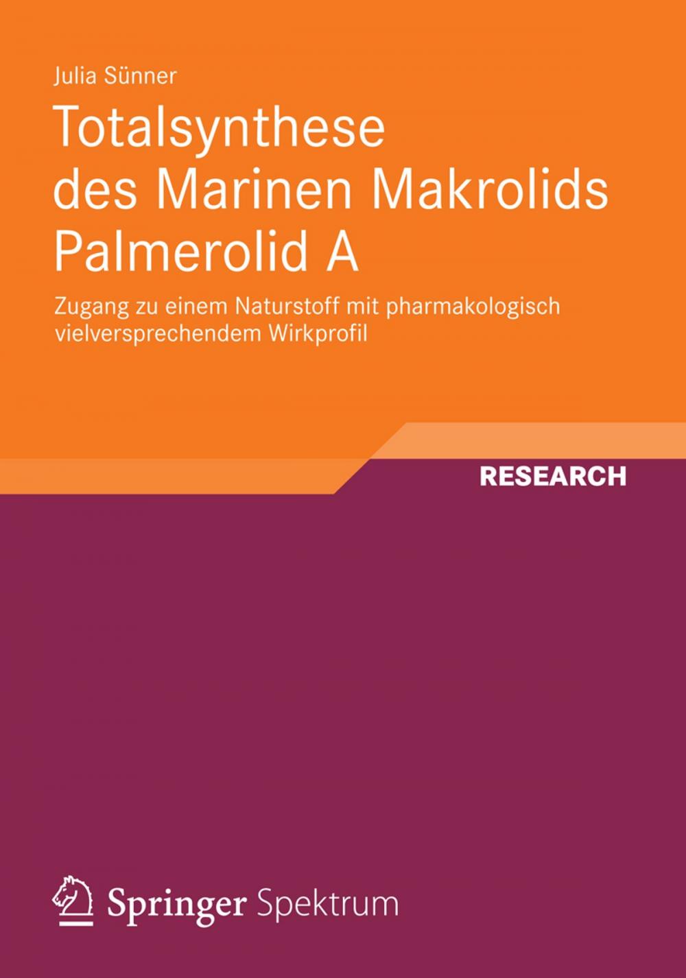 Big bigCover of Totalsynthese des Marinen Makrolids Palmerolid A