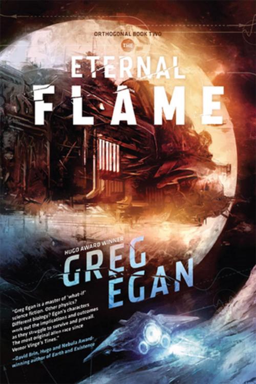 Cover of the book The Eternal Flame by Greg Egan, Night Shade Books