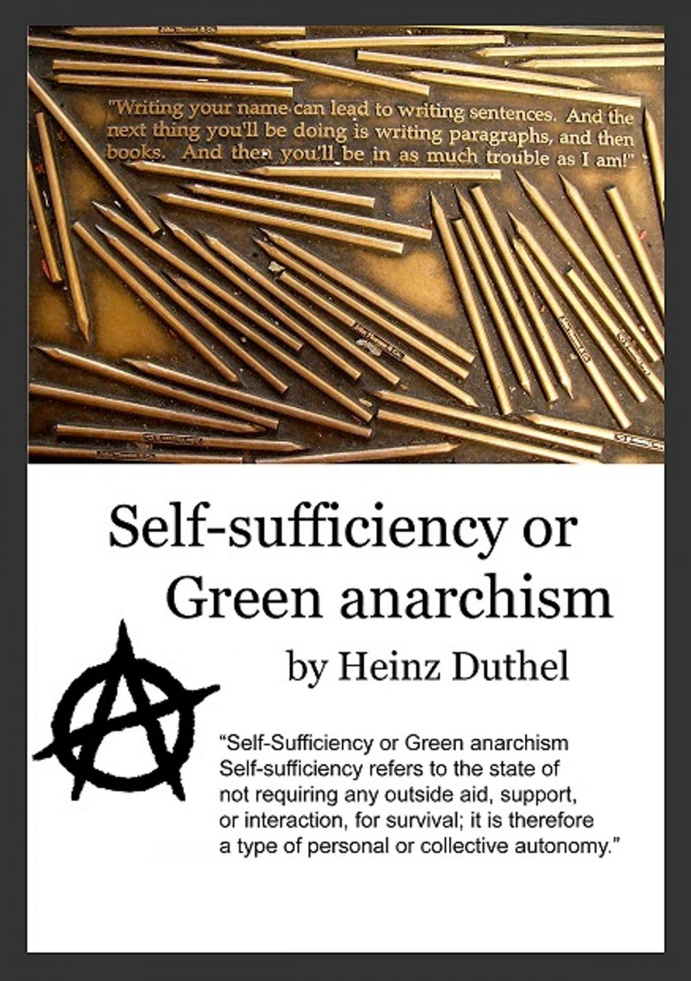 Big bigCover of Self-Sufficiency or Green anarchism