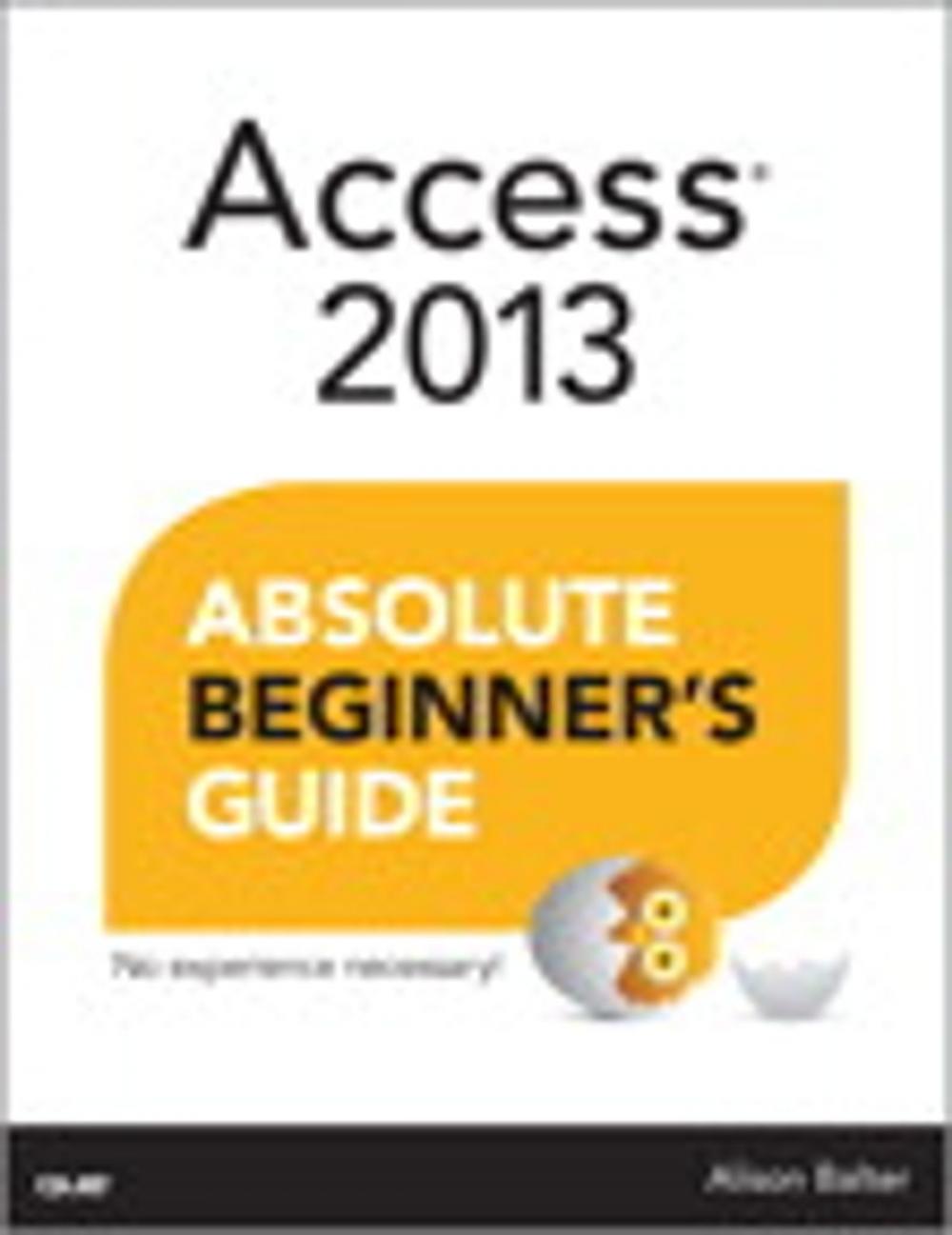 Big bigCover of Access 2013 Absolute Beginner's Guide