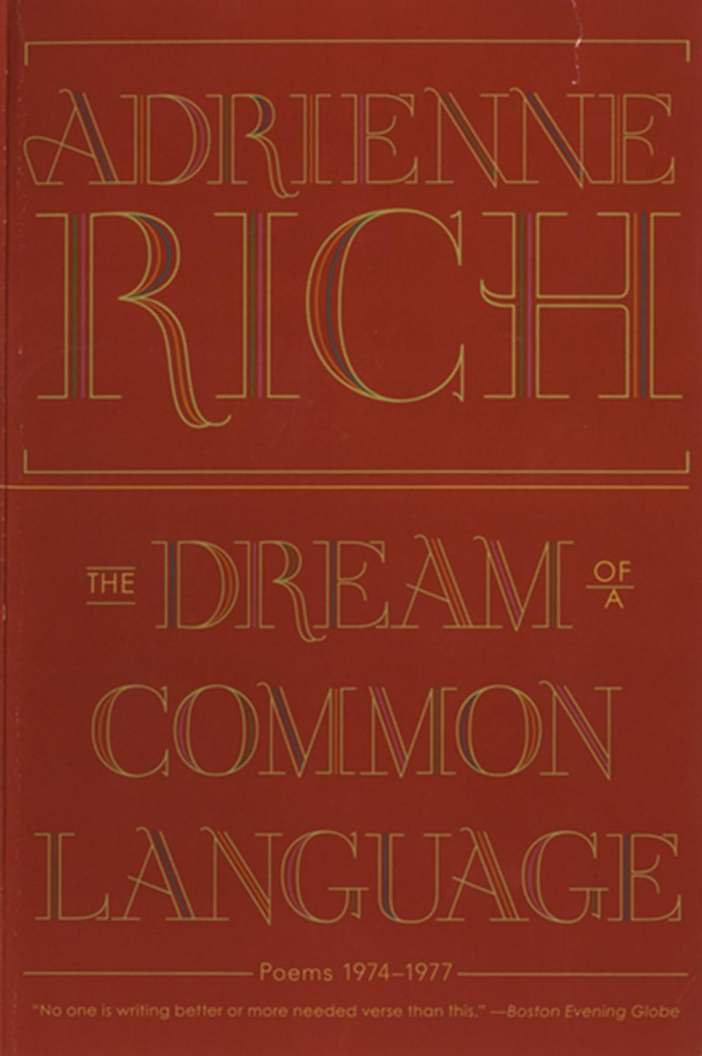 Big bigCover of The Dream of a Common Language: Poems 1974-1977