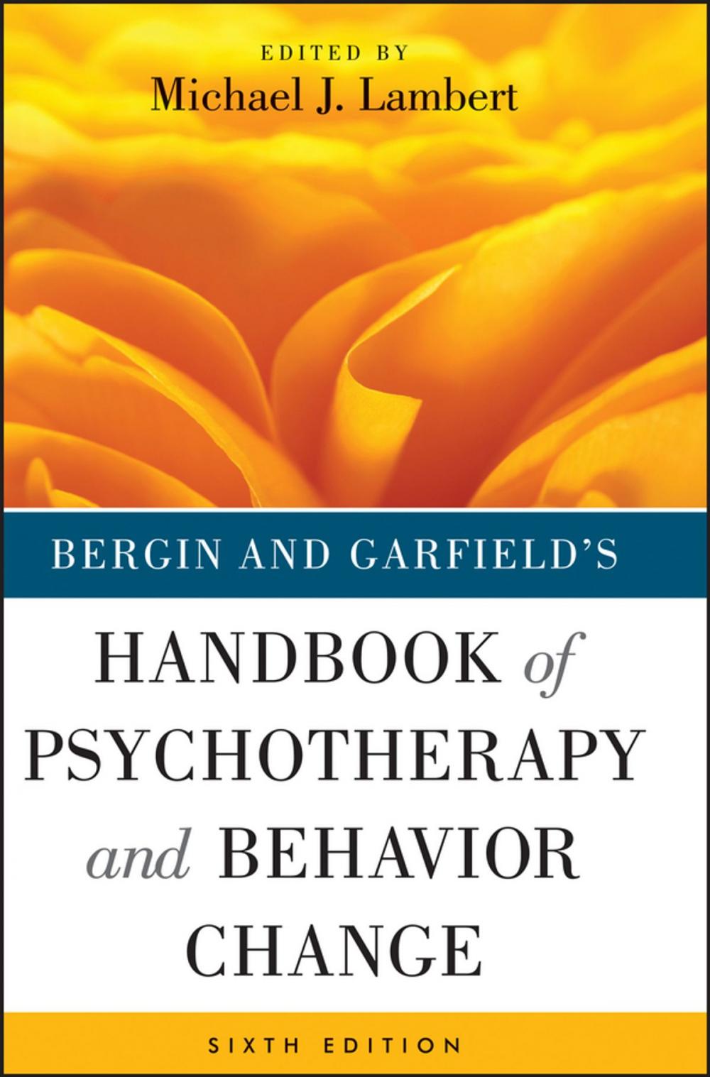 Big bigCover of Bergin and Garfield's Handbook of Psychotherapy and Behavior Change