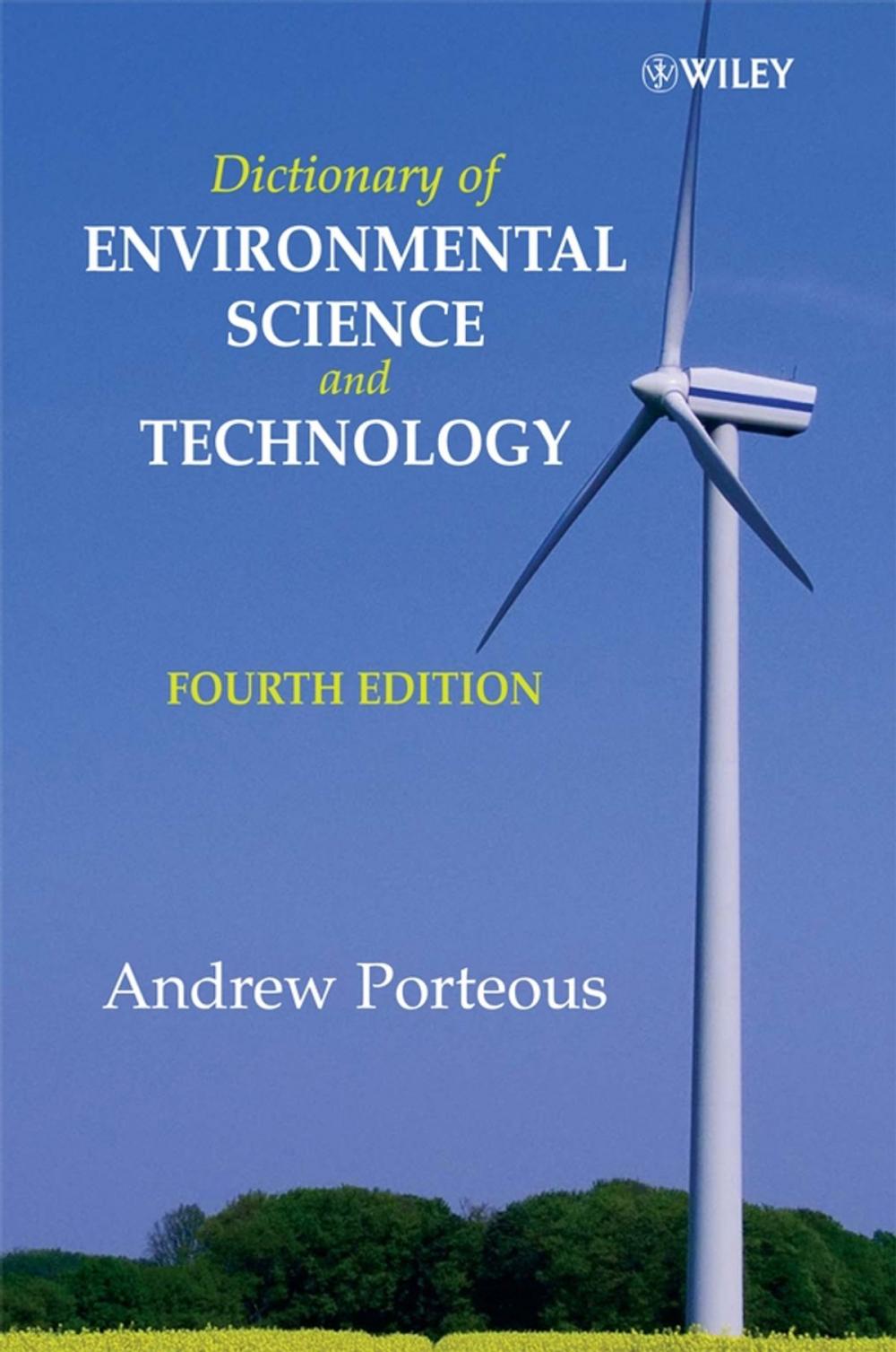 Big bigCover of Dictionary of Environmental Science and Technology