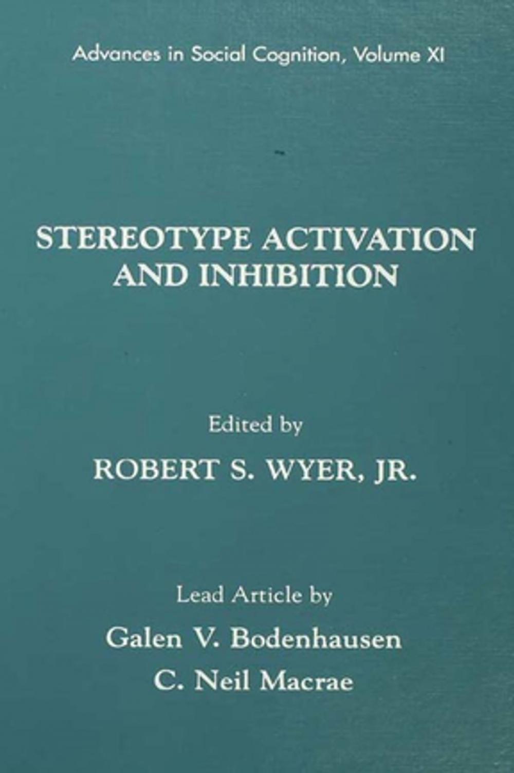 Big bigCover of Stereotype Activation and Inhibition