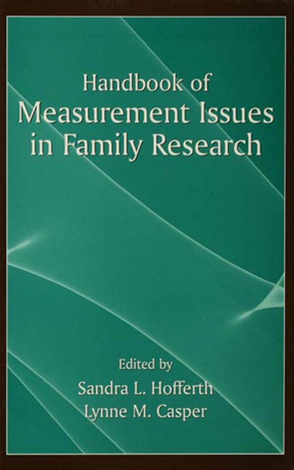 Big bigCover of Handbook of Measurement Issues in Family Research