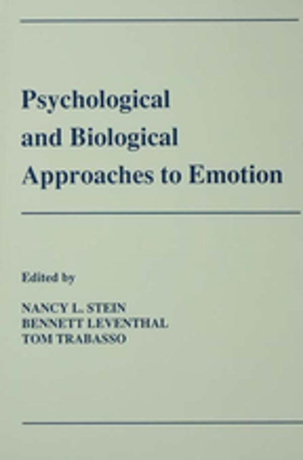 Big bigCover of Psychological and Biological Approaches To Emotion