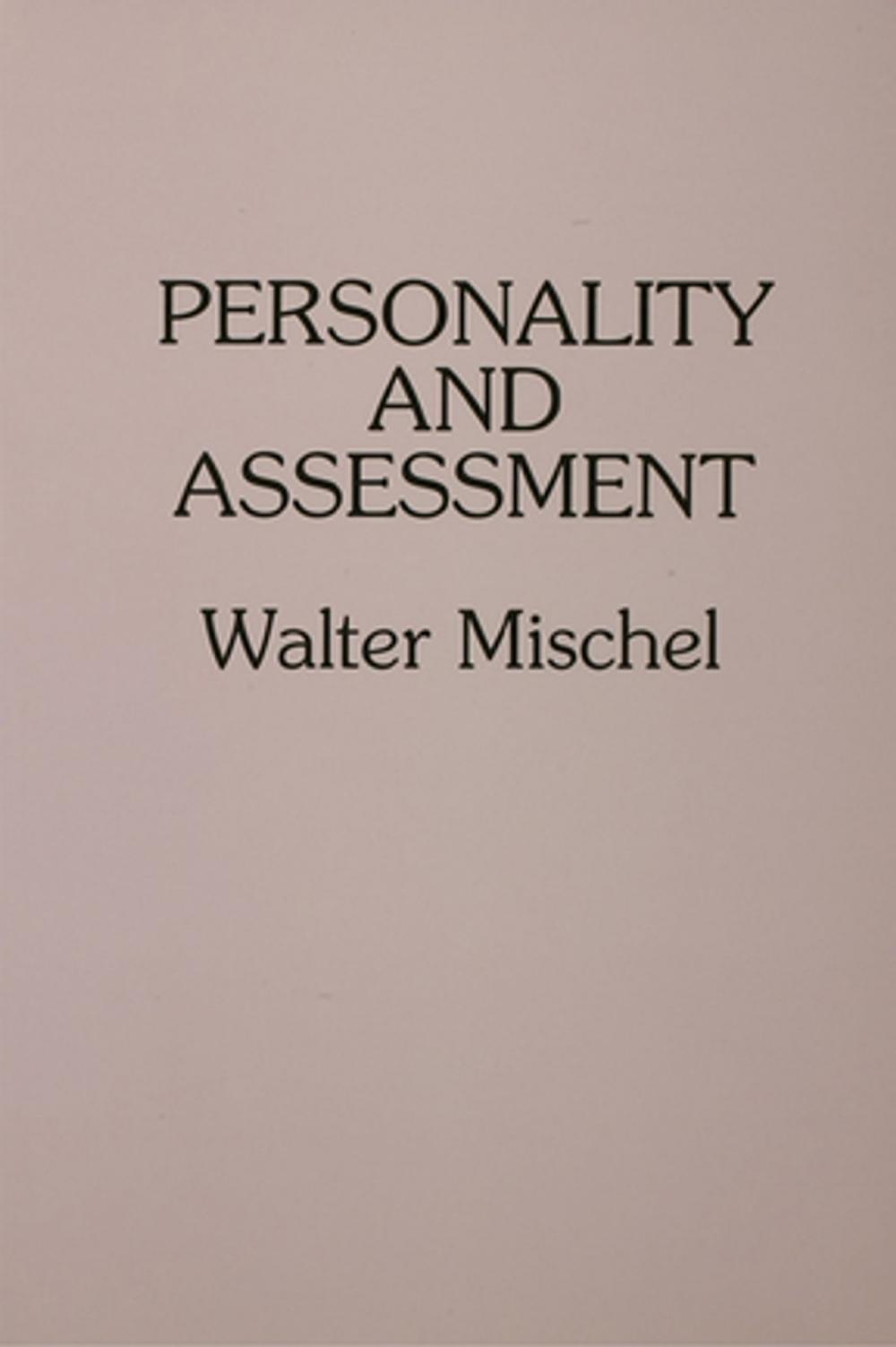 Big bigCover of Personality and Assessment