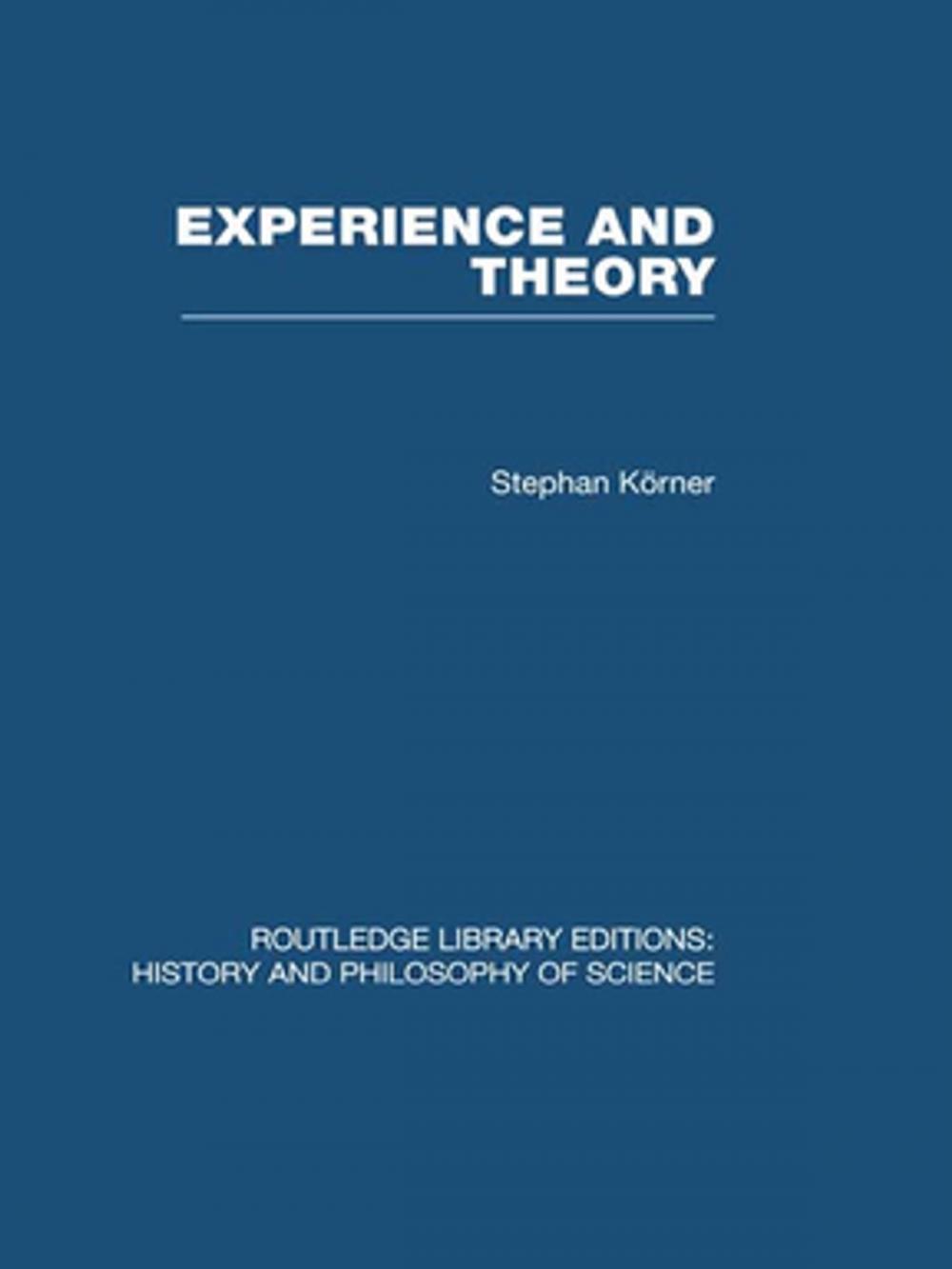Big bigCover of Experience and Theory