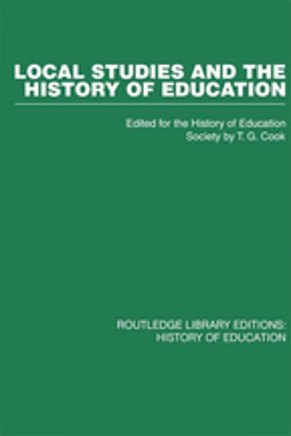 Big bigCover of Local Studies and the History of Education