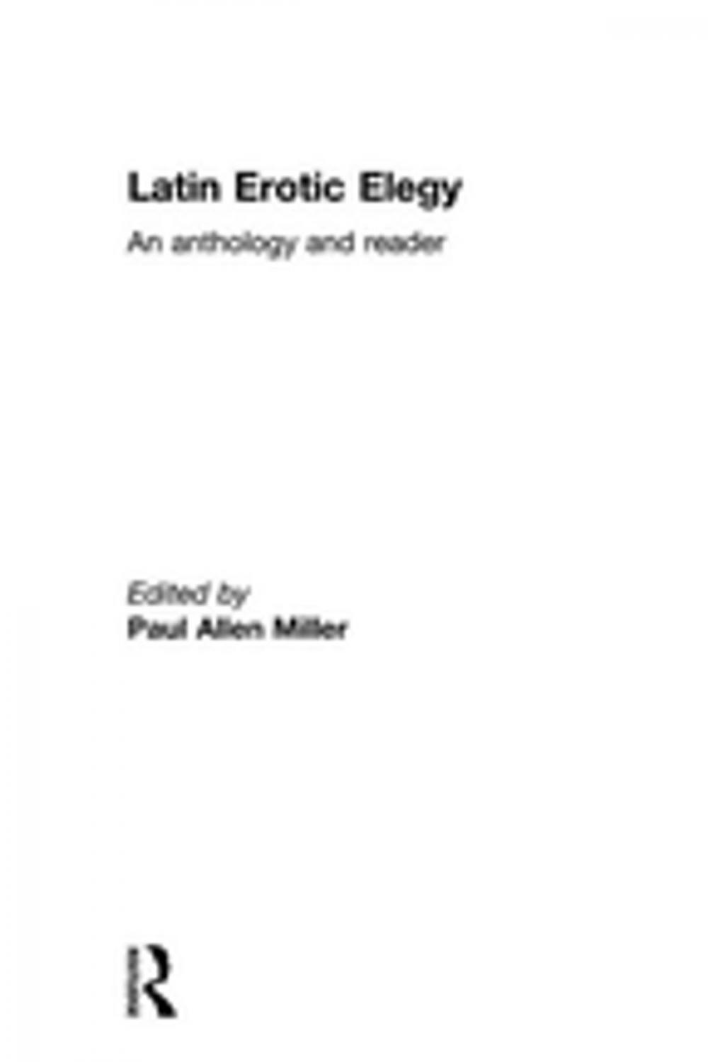 Big bigCover of Latin Erotic Elegy