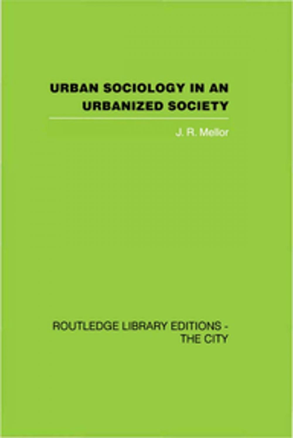 Big bigCover of Urban Sociology and Urbanized Society