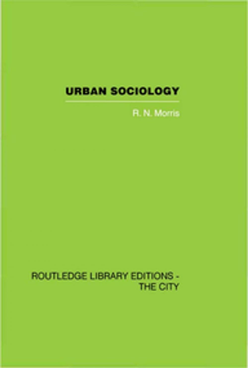 Big bigCover of Urban Sociology