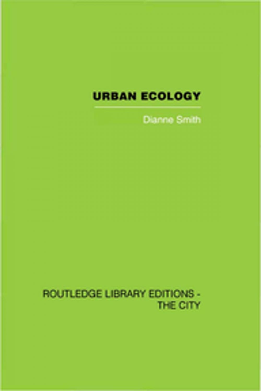 Big bigCover of Urban Ecology