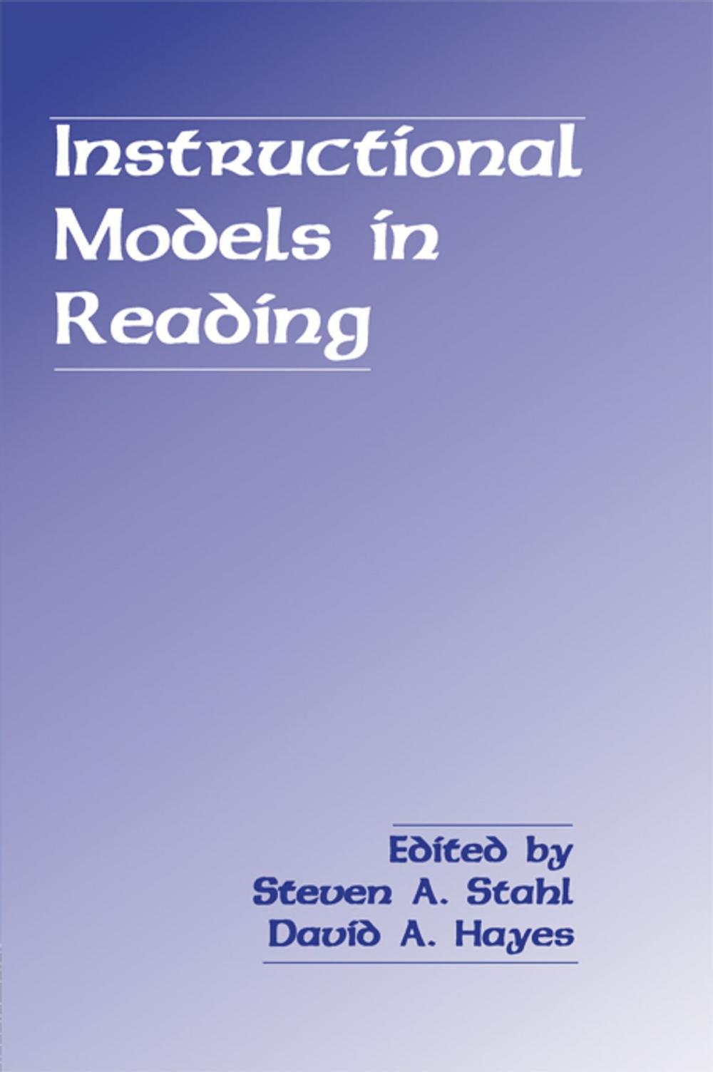 Big bigCover of Instructional Models in Reading