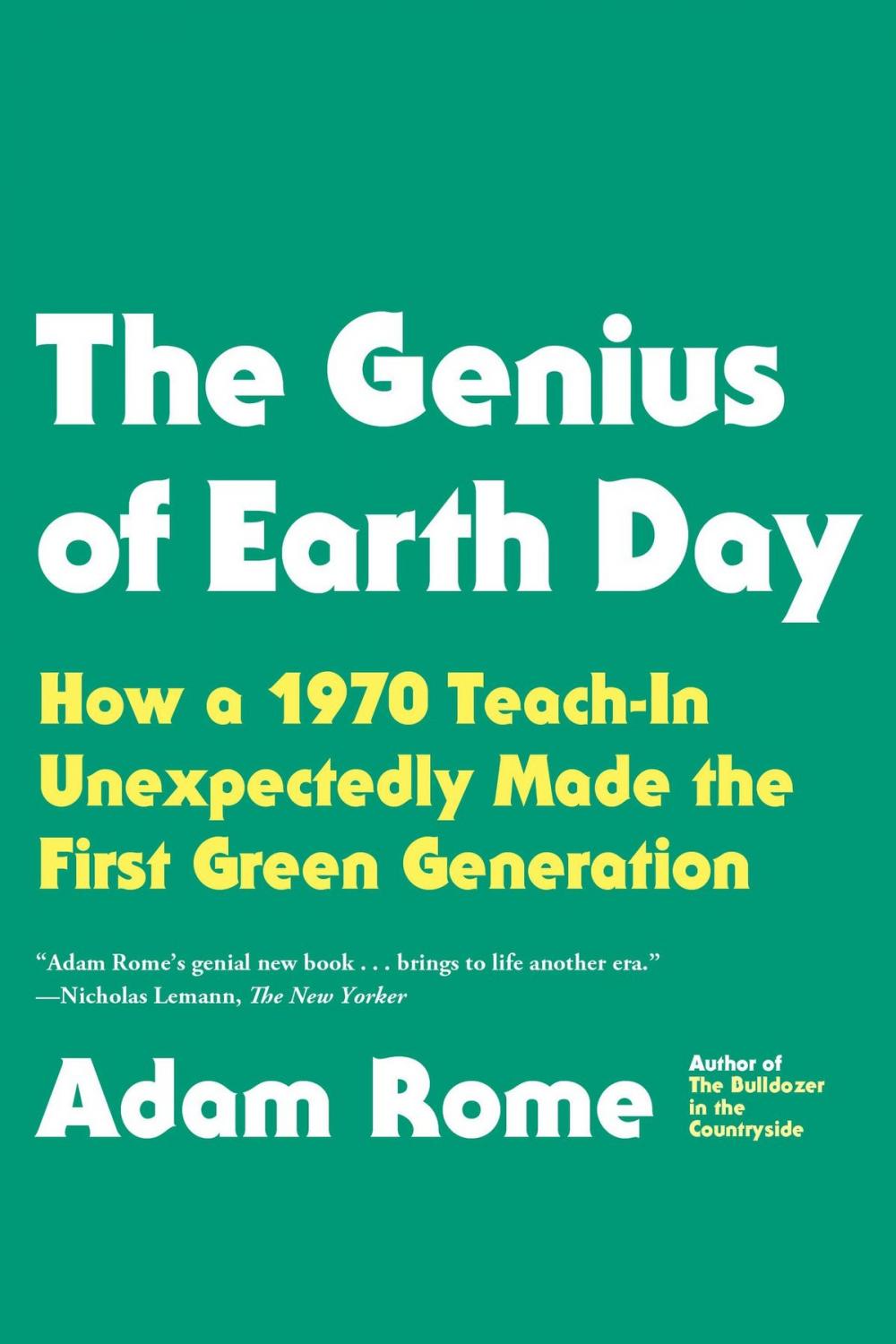 Big bigCover of The Genius of Earth Day