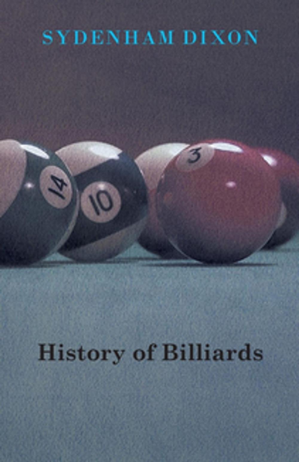 Big bigCover of History of Billiards