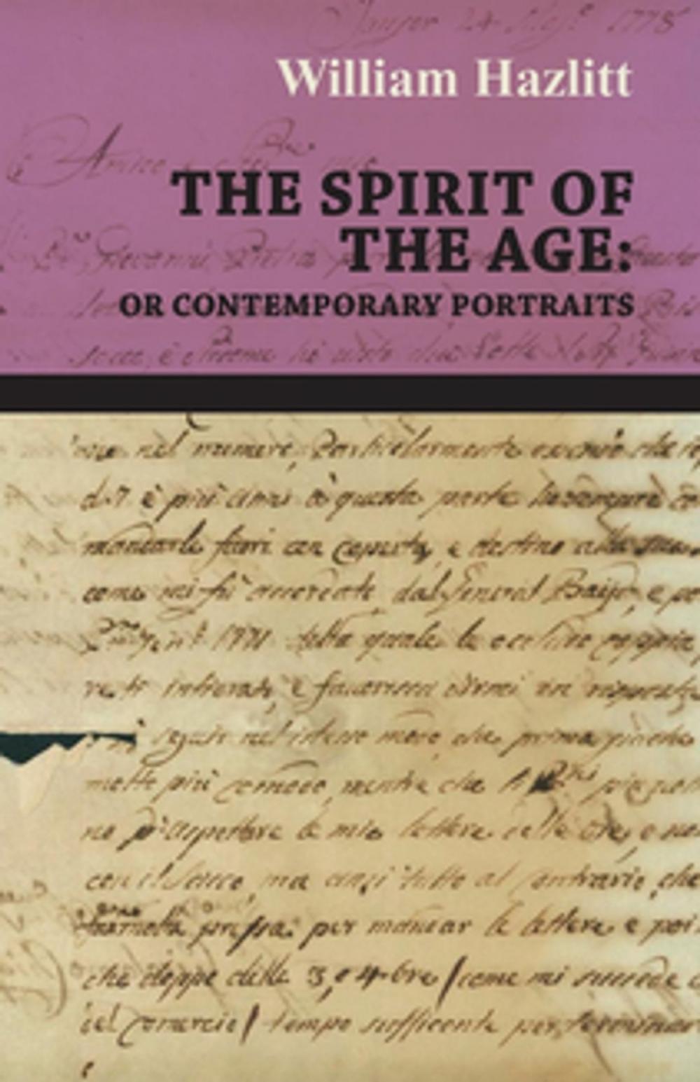 Big bigCover of The Spirit of the Age