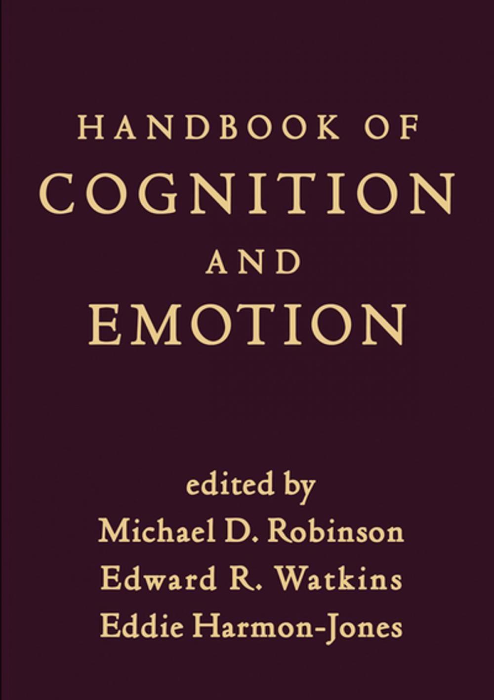 Big bigCover of Handbook of Cognition and Emotion