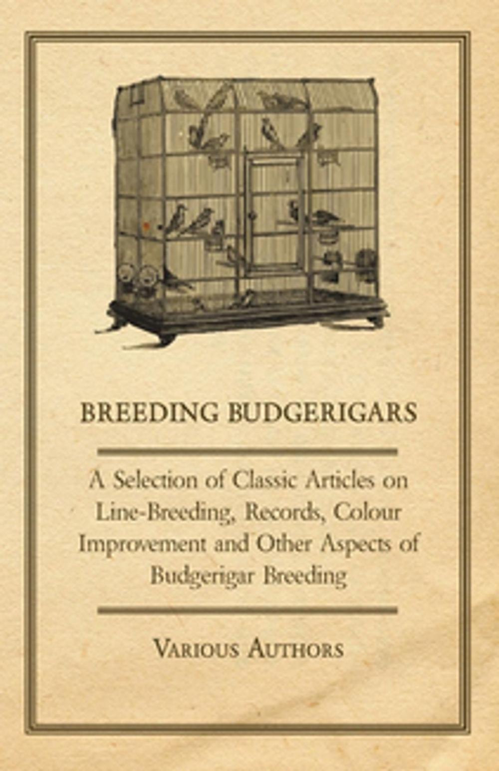 Big bigCover of Breeding Budgerigars - A Selection of Classic Articles on Line-Breeding, Records, Colour Improvement and Other Aspects of Budgerigar Breeding