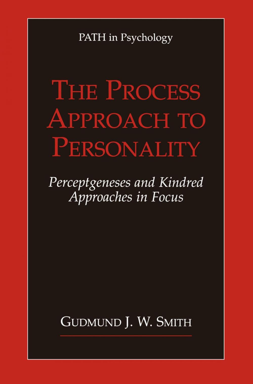 Big bigCover of The Process Approach to Personality