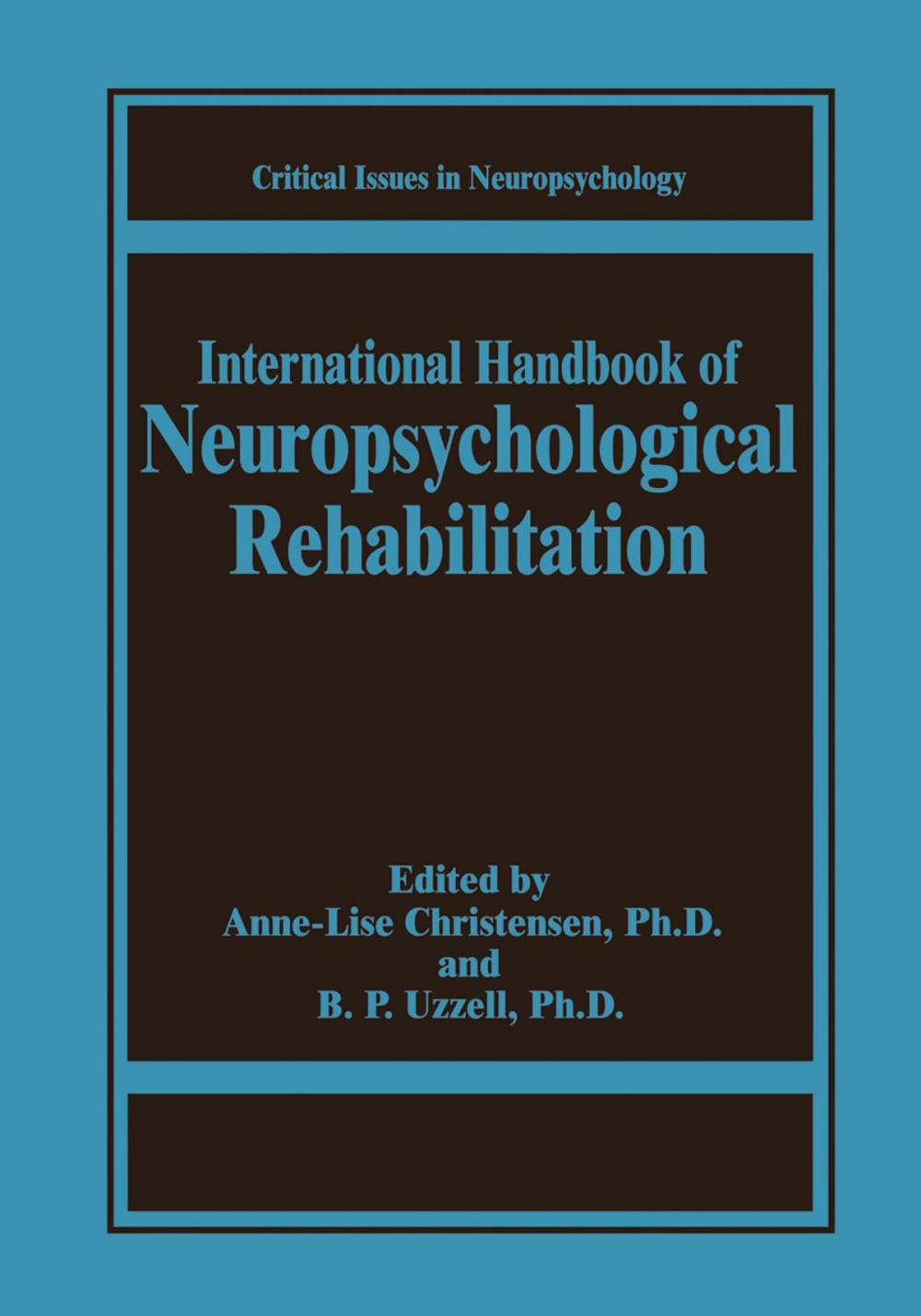 Big bigCover of International Handbook of Neuropsychological Rehabilitation