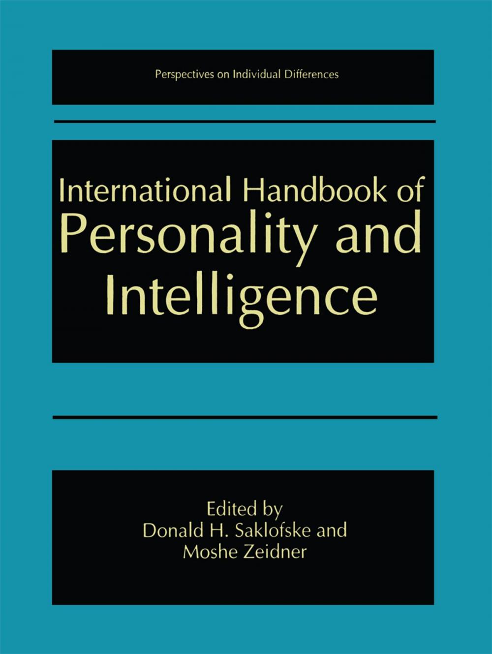 Big bigCover of International Handbook of Personality and Intelligence