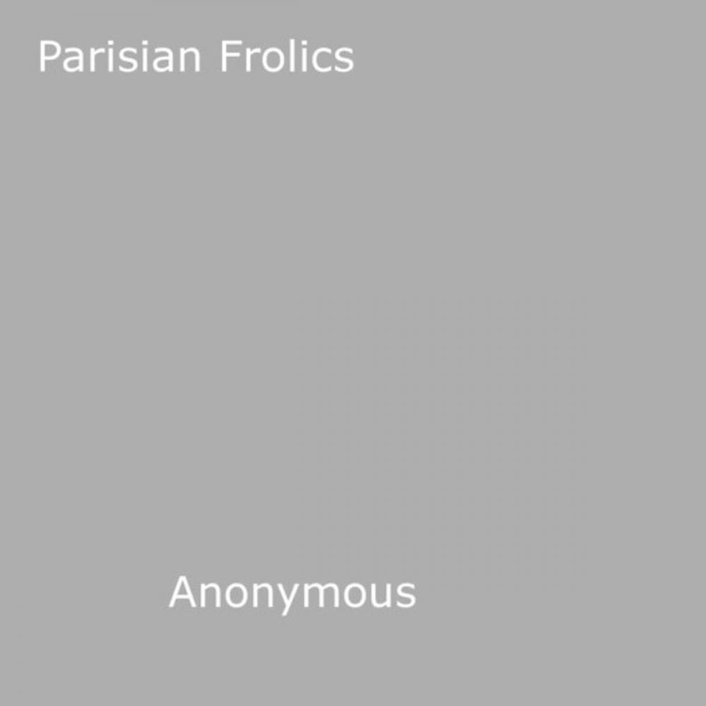 Big bigCover of Parisian Frolics