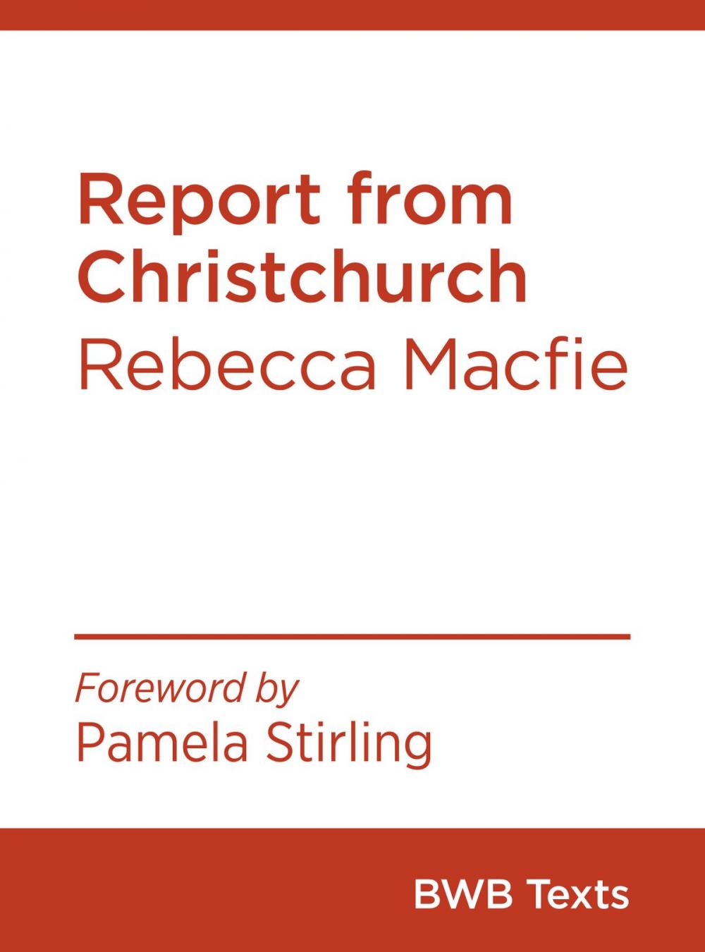 Big bigCover of Report from Christchurch