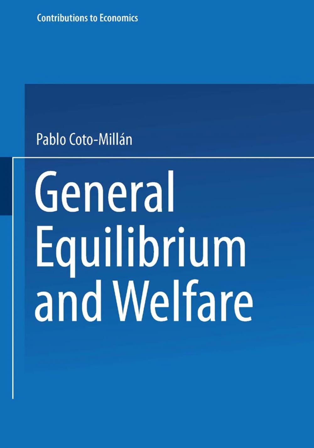 Big bigCover of General Equilibrium and Welfare