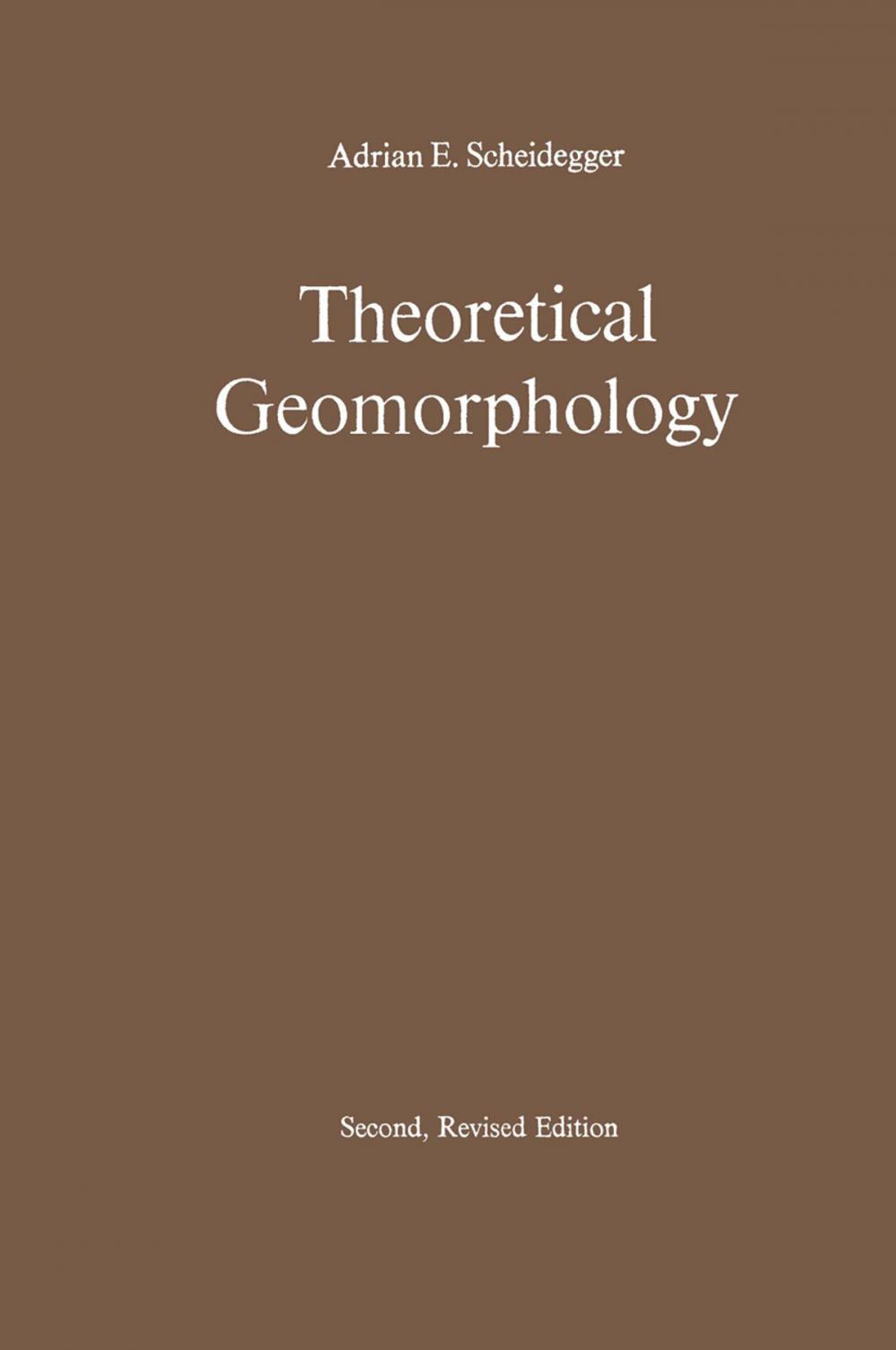 Big bigCover of Theoretical Geomorphology