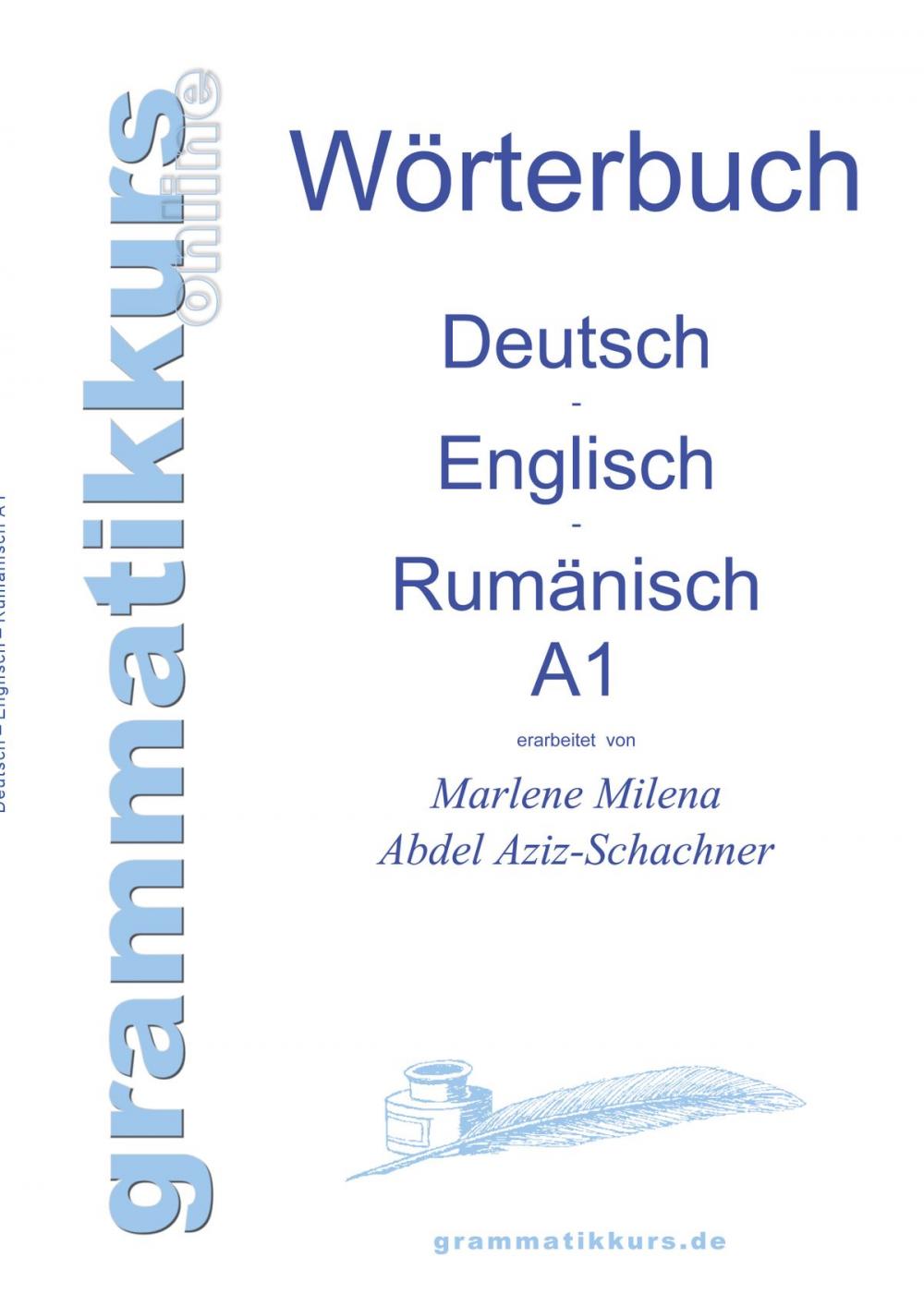 Big bigCover of Wörterbuch Deutsch - Englisch - Rumänisch A1