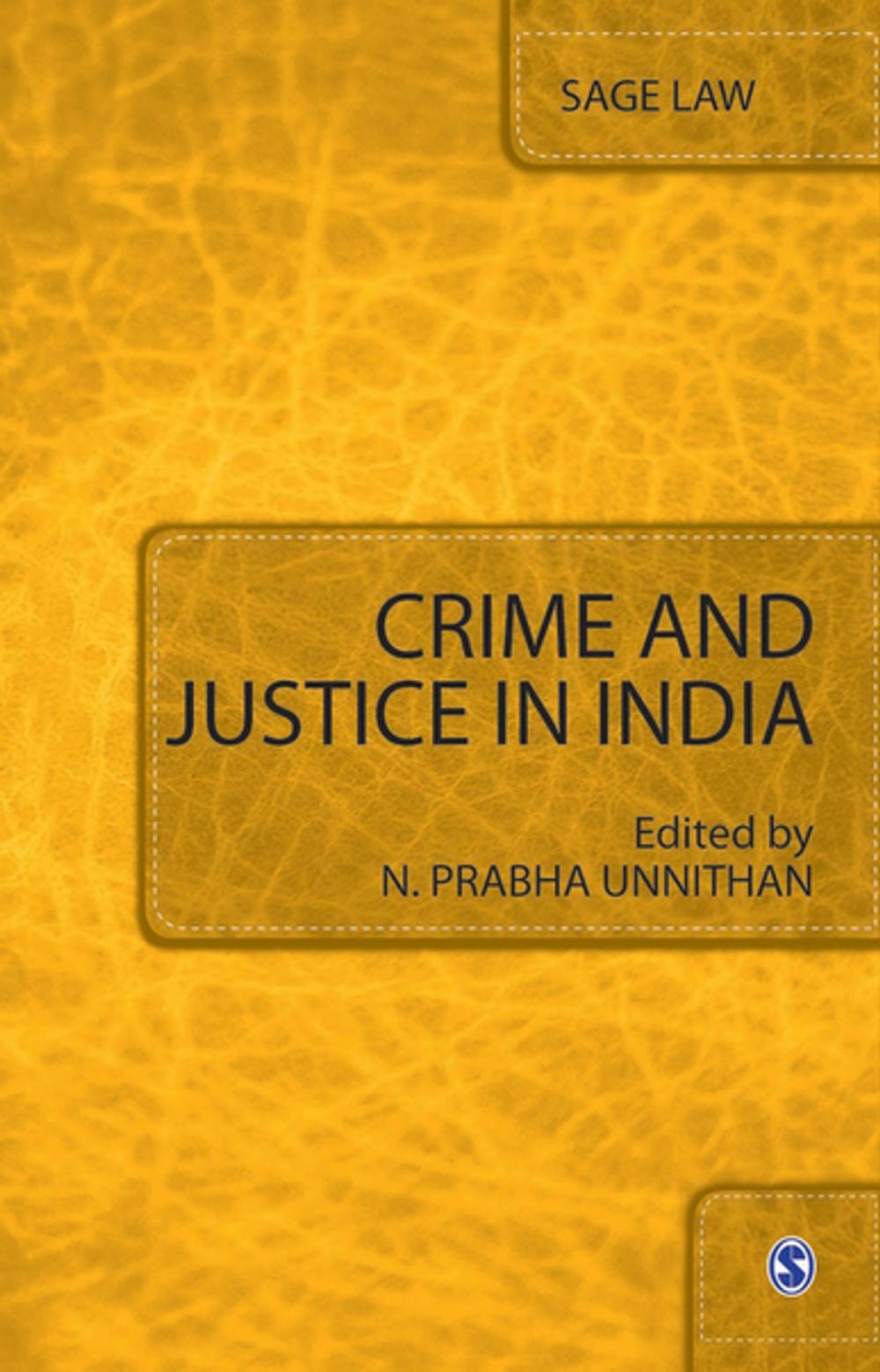 Big bigCover of Crime and Justice in India