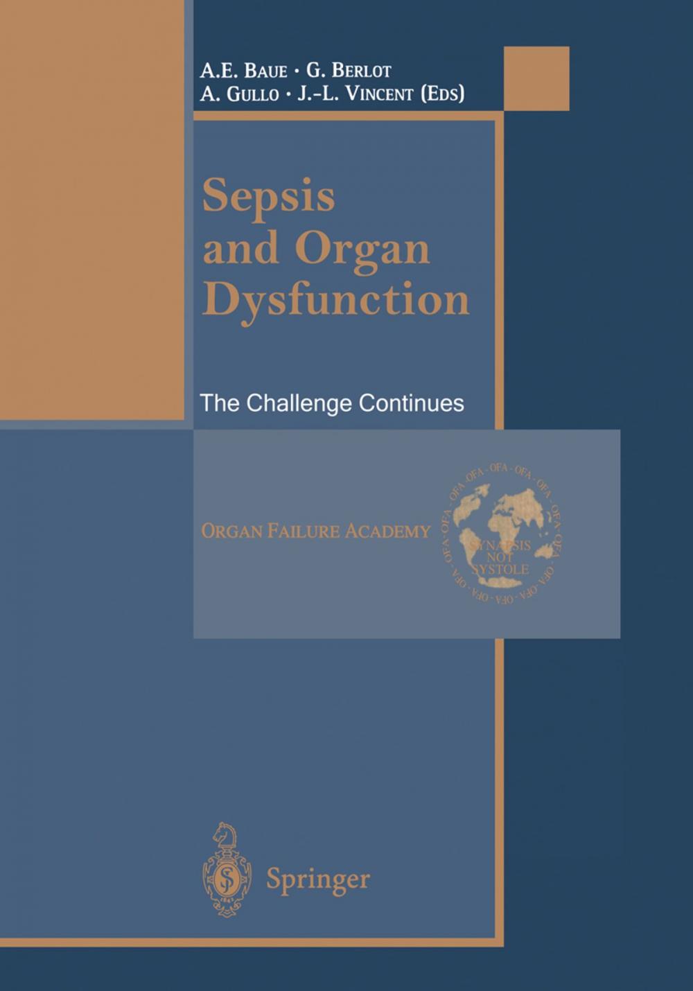 Big bigCover of Sepsis and Organ Dysfunction