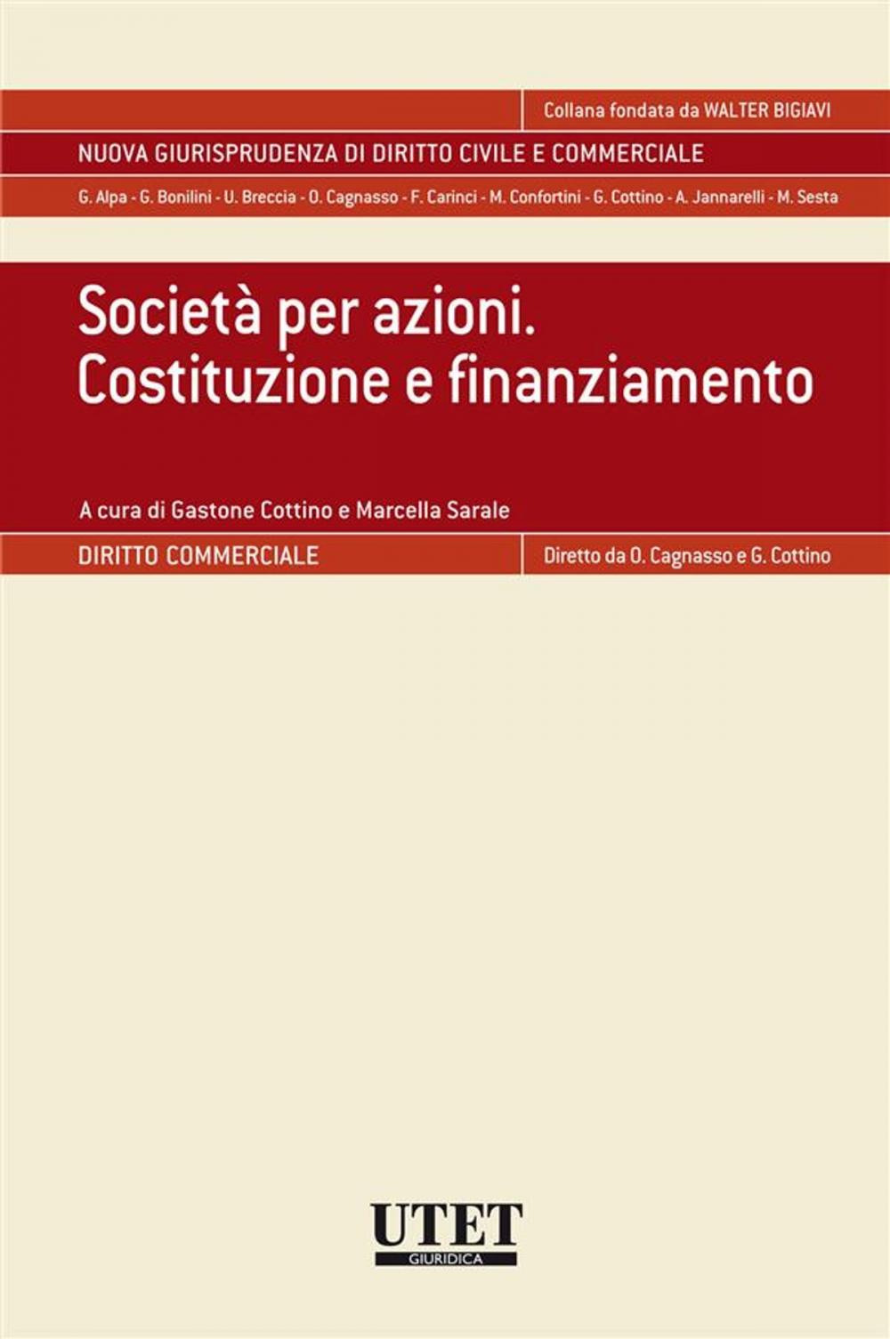 Big bigCover of Società per azioni. Costituzione e finanziamento