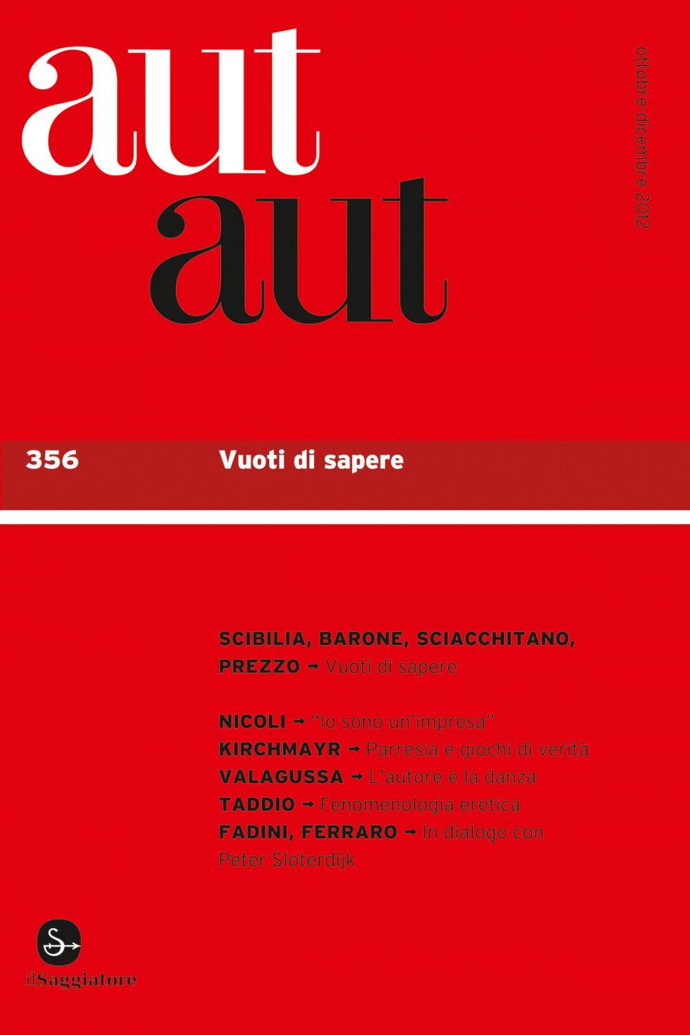 Big bigCover of Aut Aut n. 356