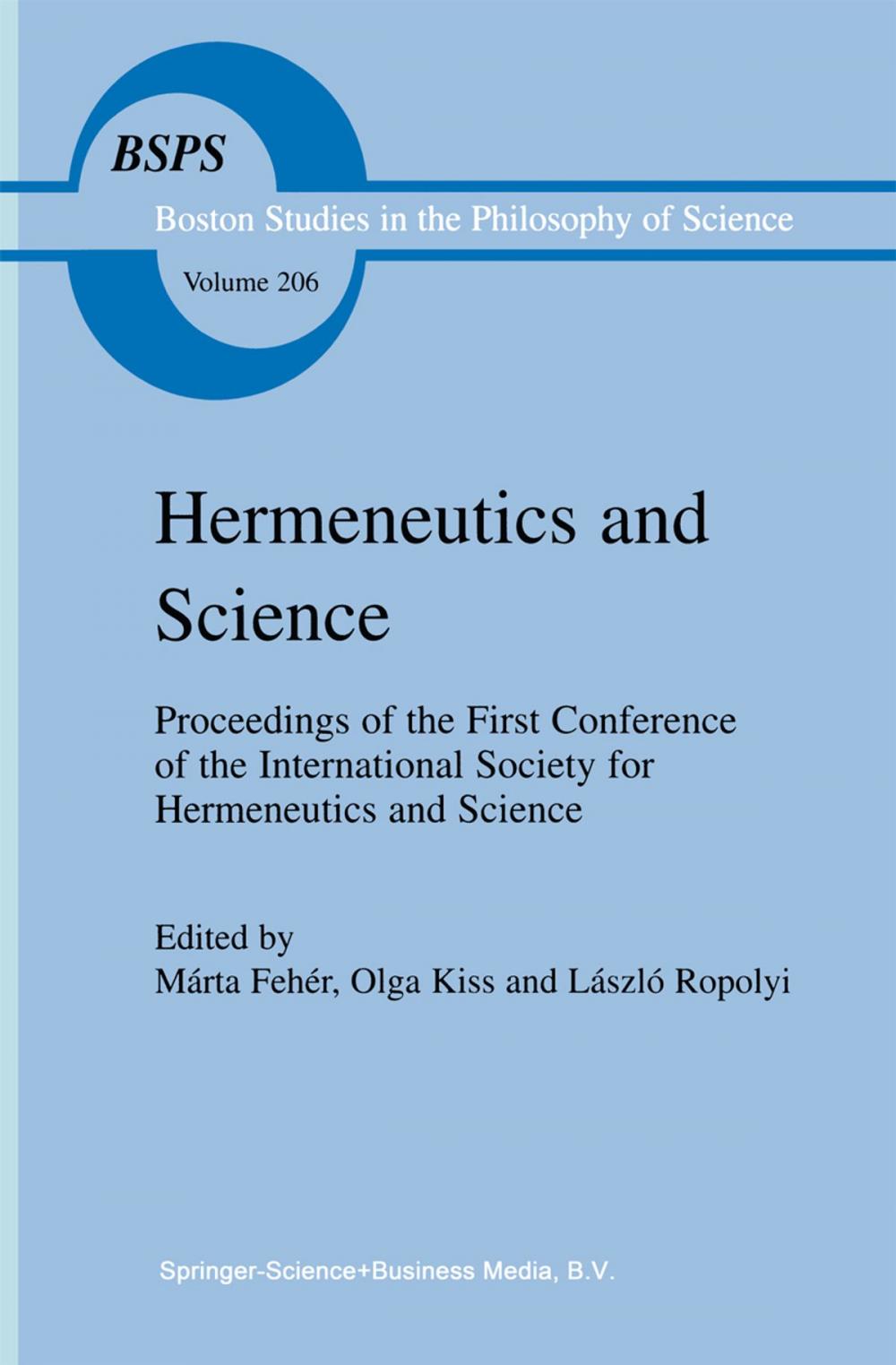 Big bigCover of Hermeneutics and Science