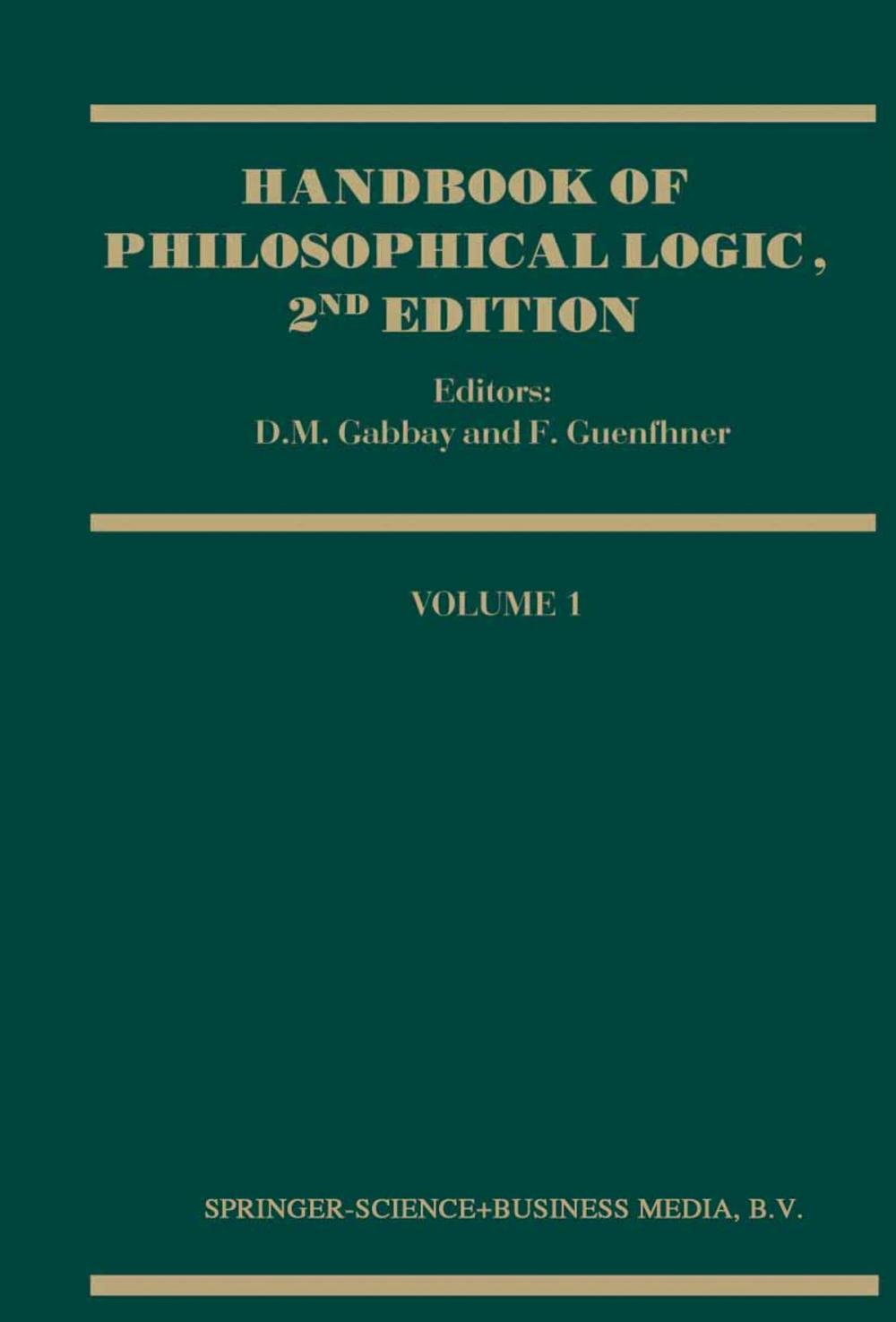 Big bigCover of Handbook of Philosophical Logic