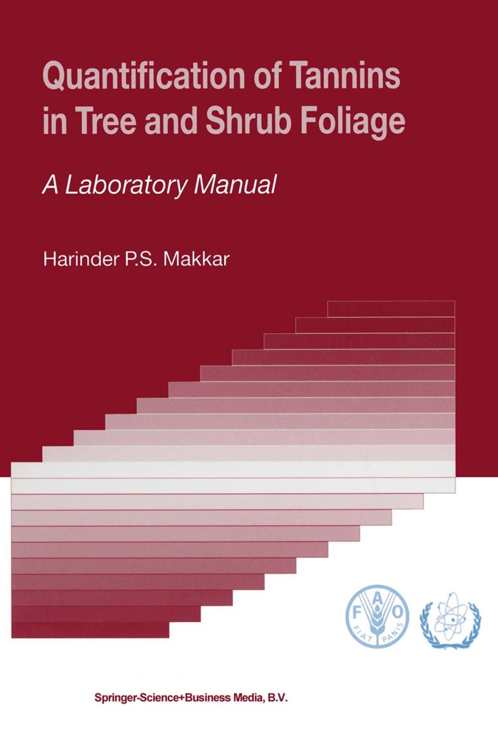 Big bigCover of Quantification of Tannins in Tree and Shrub Foliage