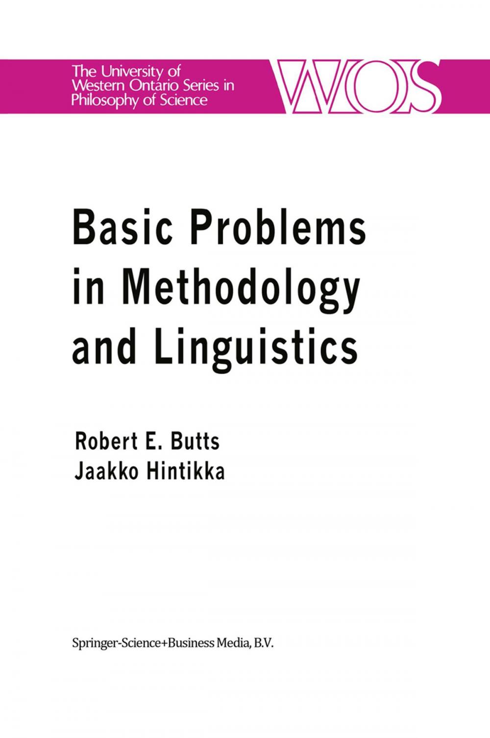 Big bigCover of Basic Problems in Methodology and Linguistics