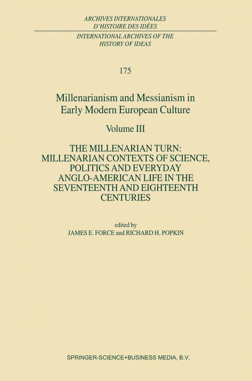 Big bigCover of Millenarianism and Messianism in Early Modern European Culture