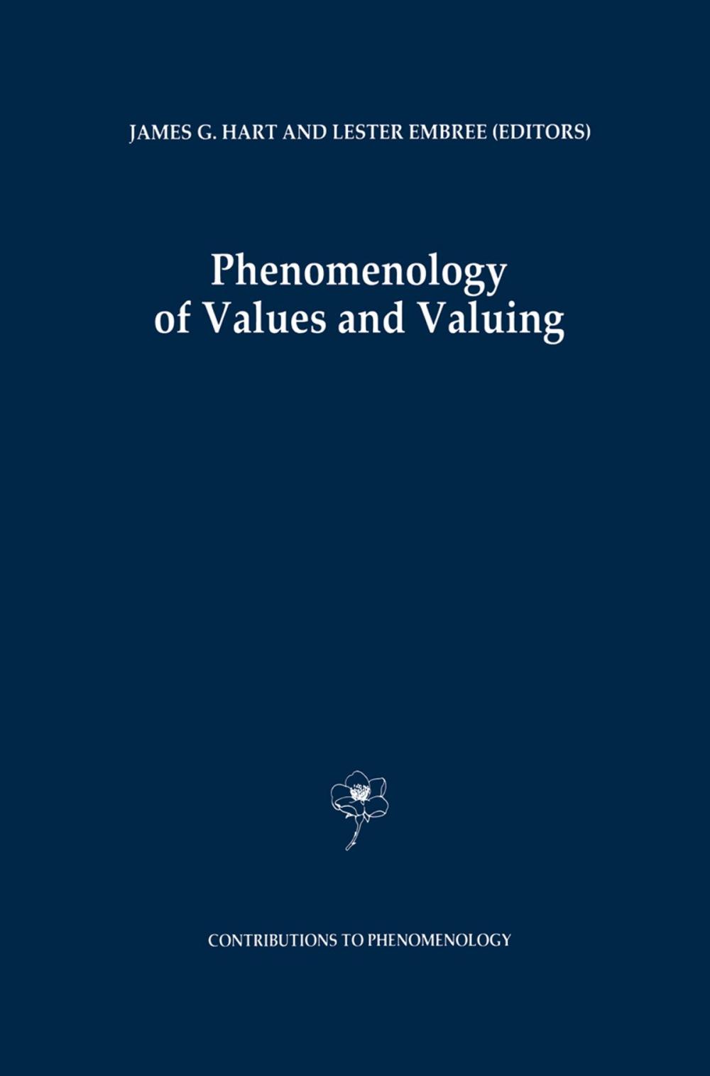 Big bigCover of Phenomenology of Values and Valuing