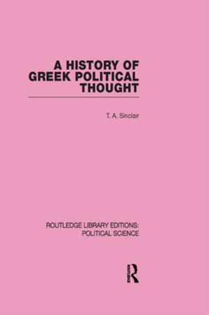 Book cover of A History of Greek Political Thought