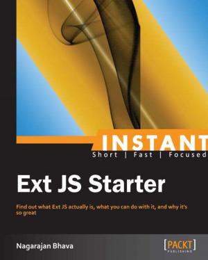 Cover of the book Instant Ext JS Starter by Miloš Ljumović