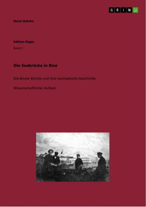 Cover of the book Die Seebrücke in Binz by Verena Müller