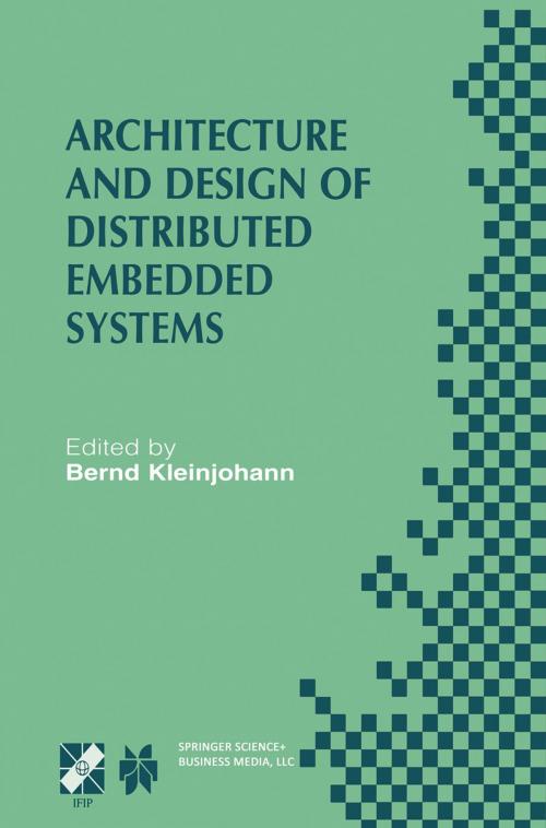 Cover of the book Architecture and Design of Distributed Embedded Systems by , Springer US