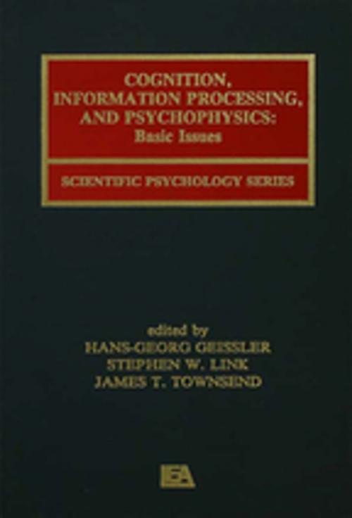 Cover of the book Cognition, Information Processing, and Psychophysics by , Taylor and Francis