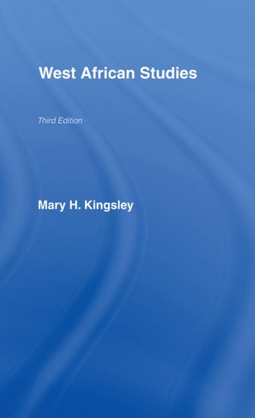 Cover of the book West African Studies by Mary Kingsley, Taylor and Francis