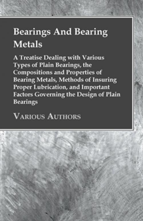 Cover of the book Bearings And Bearing Metals by Anon, Read Books Ltd.