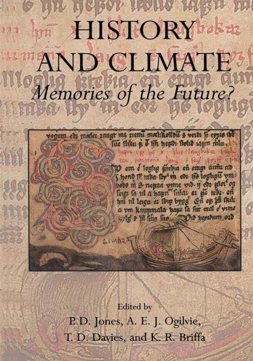 Cover of the book History and Climate by , Springer US